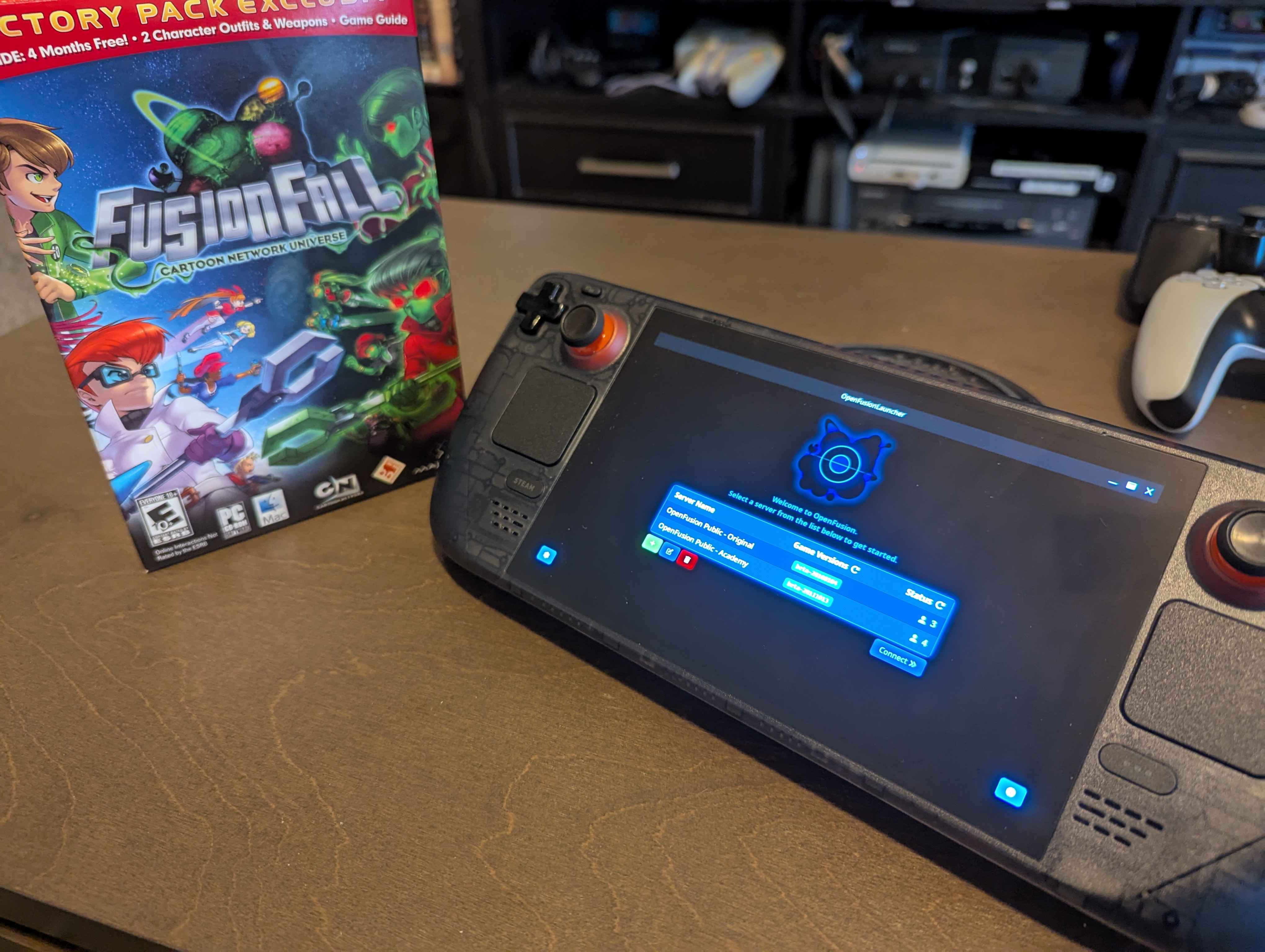 The launcher running on Steam Deck!