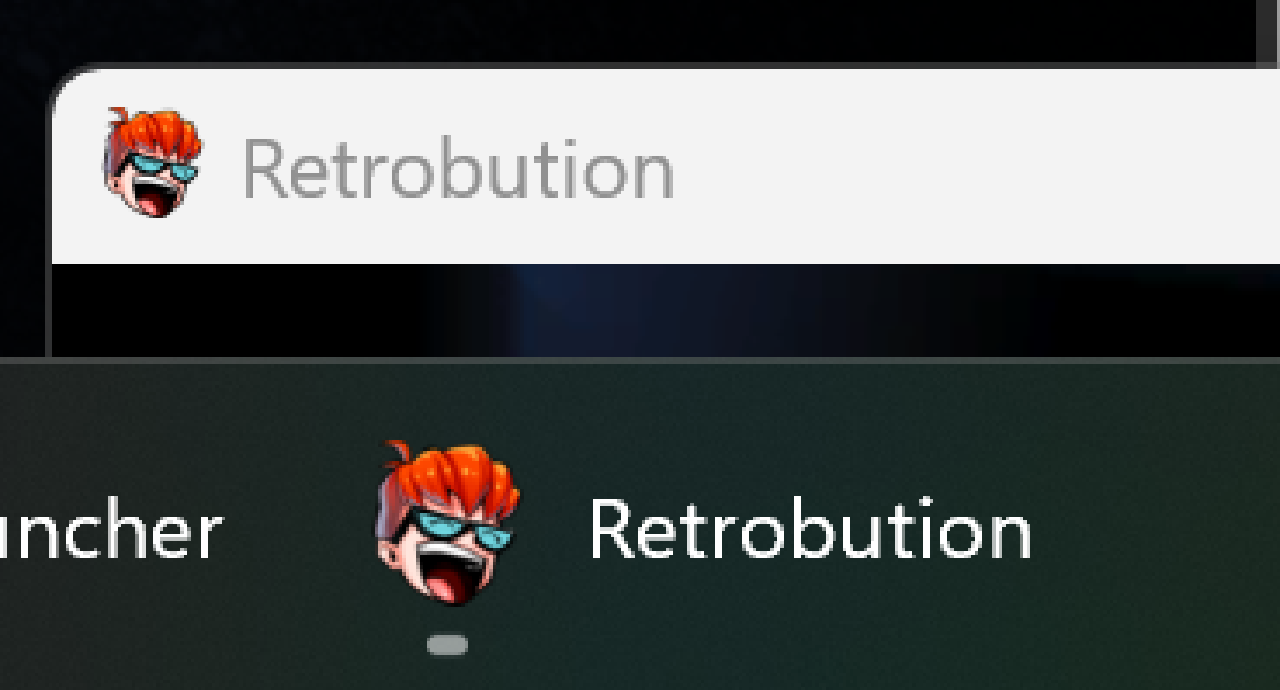 Screenshot showcasing the new custom window icon and title